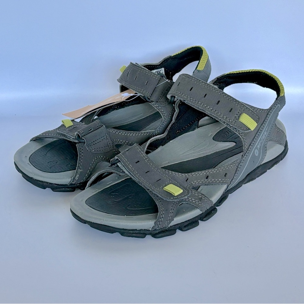 Hi-Tec Mens 8 Laguna Strap Sandals, Grey, NEW NWT